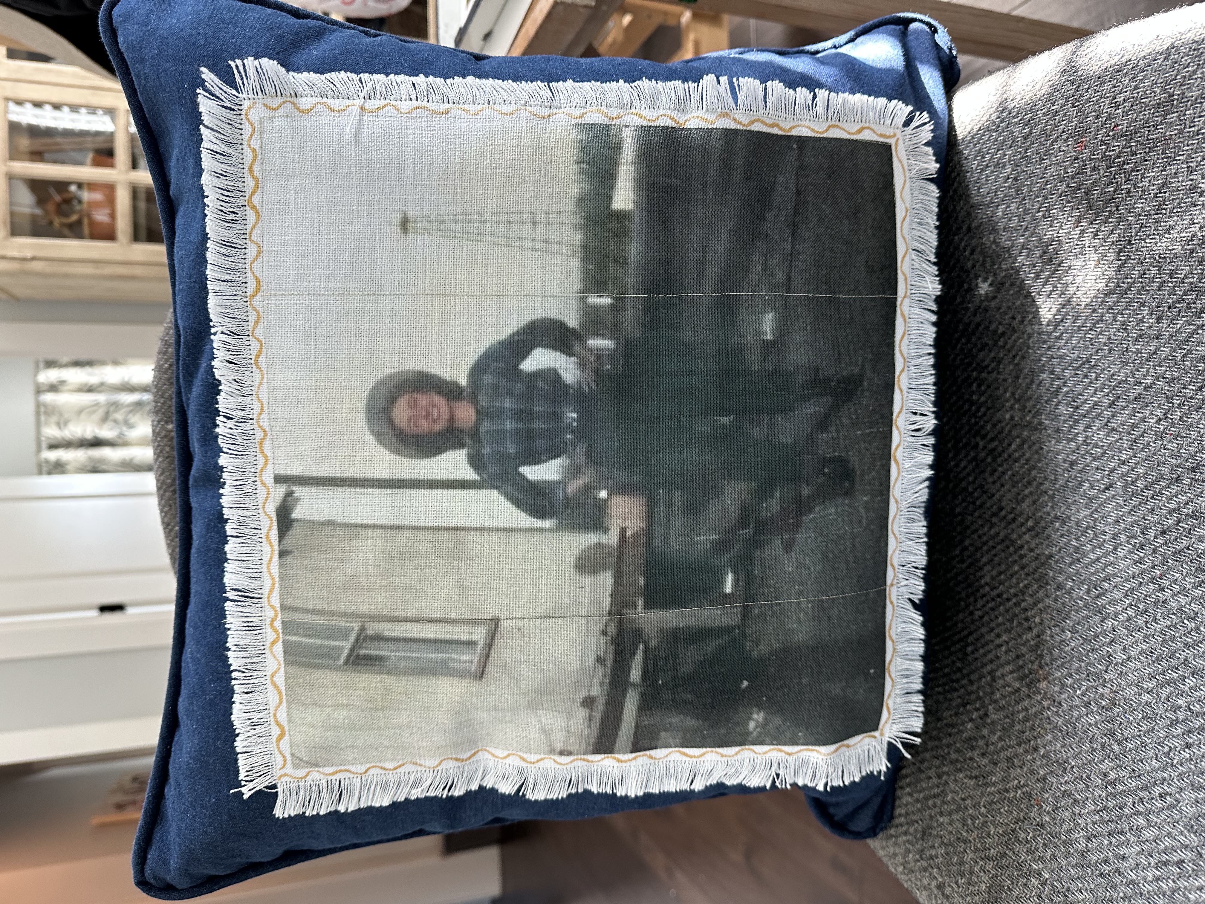 Oklahoma Gal, Photo Print on Denim